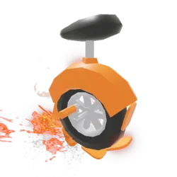 Orange Unicycle
