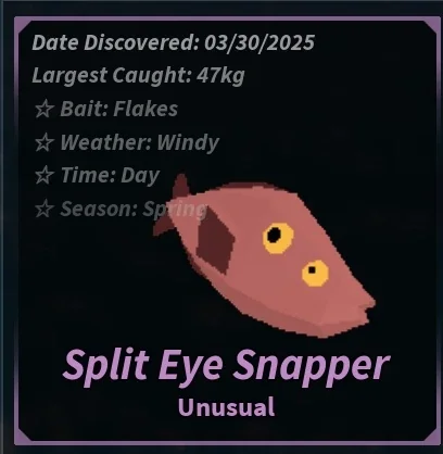 Split Eye Snapper