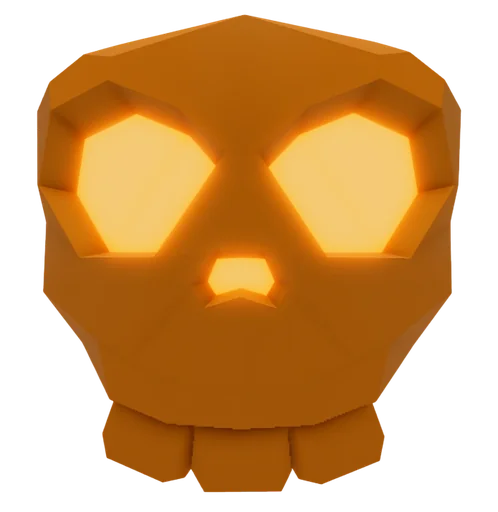Orange Skull